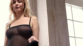 big tits teen babe stripping in hot lingerie