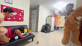 What Happened On Valentine's Day? Homemade Threesome!