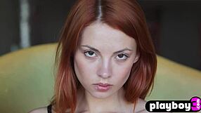 beautiful redhead babe sophie la sage showing her perfect natural body
