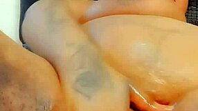 Sexy Oily Chubby Body Balloon Play