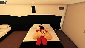 pink haired slut hints at big cock fucking