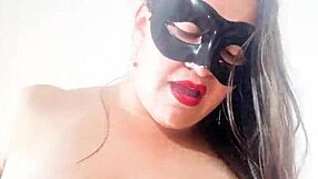 Colombian stepmom rides stepson to orgasm and eats cum from pussy