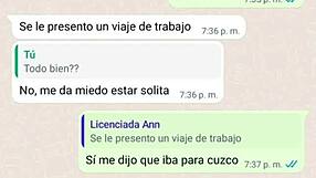 My stepmom gets hot over chat and flashes her big tits outdoors.