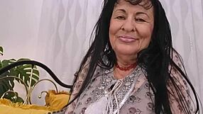 Bbw Lilian Performs Hairy Mature Masturbation