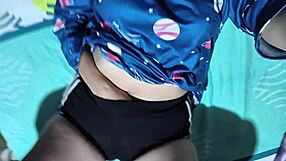 Is this husband watching his wife get fucked in their hotel room?