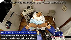 Alexandria Jane spreads for Tampa University entrance physical!