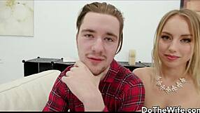 beautiful housewife kira thorn enjoys bbc creampie after intense pumping