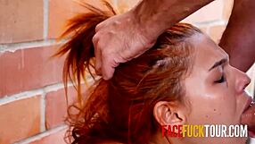 Latina waitress messes up order ends up in facial cumshot