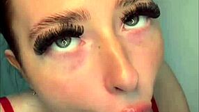 The british exchange student enjoys solo play in her dorm