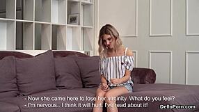 Lovely Sweetie Stretches Spread Snatch and Gets Deflorated