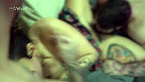 a safada takes two cocks in full video