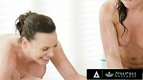 nuru massage turns lucky man wild with dana dearmond and whitney wright