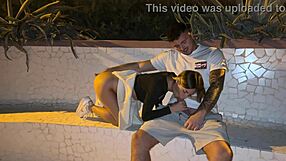 Outdoor Walk Where Stranger Notices No Panties