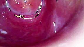 camera inside creamy juicy pussy cumming hard