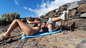 leaked outdoor sex tape of cute 18yo brunette yoya grey on vacation.