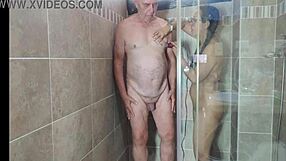 Agarabas and Olpr tease with a sexy shower shave preview