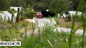 threesome in ibiza with anal and cum on ass