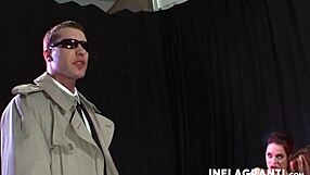 Big wenches subtly fucked in deepthroat threesome with monster cocks