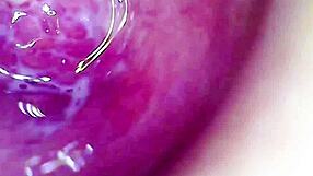 camera inside creamy juicy pussy cumming hard