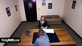 Skinny MILF Office Lady Tiffany Gets Invited into the Special Interview Room for Casting and Blowjob