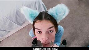 Small Tits Petite Teen Stepdaughter Fucks Big Dick Stepdad Pov