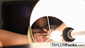 Taylor Vixen relaxes in her hotel room