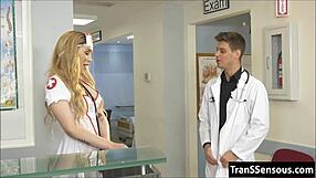 Shemale nurse intensely fucked in asshole