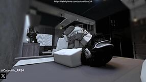 quietly fucking a fan on the bed in cowgirl and doggystyle