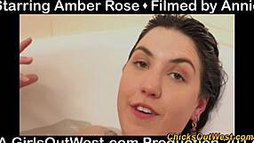 chubby brunette australian soaks lingerie