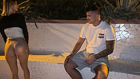 Outdoor Walk Where Stranger Notices No Panties