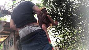 No Quintal Fodendo O Cu Da Ruivinha Sex Toy!