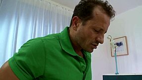 sarah gets her ass fucked hard and cum splashed on her chest