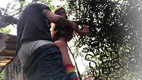 No Quintal Fodendo O Cu Da Ruivinha Sex Toy!