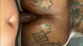 amateur gets ass to face anal with monster cock