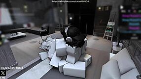 quietly fucking a fan on the bed in cowgirl and doggystyle