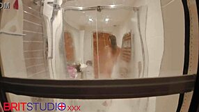 you watch yur neighbour in the shower, she's so wet and naked