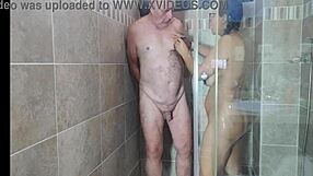 Agarabas and Olpr tease with a sexy shower shave preview