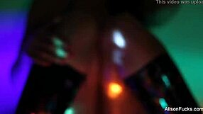 Big boobed Alison Tyler masturbates nude!