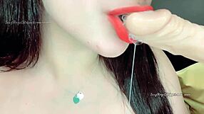 I give hot jerk off instructions while fisting my ass and sucking dildo for cum facial