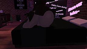 In Roblox, the prostitute engages in passionate fucking with a big cock.