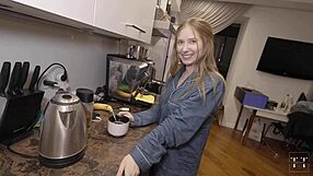 no money for cappuccino, replaces it with sloppy blowjob