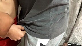 he just got out of jail horny and jerked off on the skinny blonde