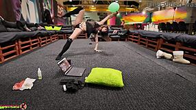 French Babe Fucks Webcam Dildo