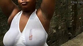 Bitch with massive tits, help me fuck you hard outdoor?