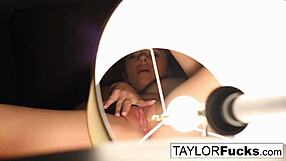 Taylor Vixen relaxes in her hotel room