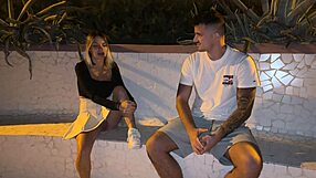 Outdoor Walk Where Stranger Notices No Panties