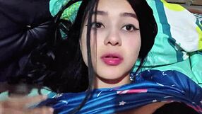 Is this husband watching his wife get fucked in their hotel room?