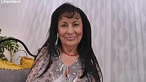 Bbw Lilian Performs Hairy Mature Masturbation