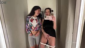 Two Horny Bitches In The Public Locker Room?