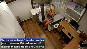 Alexandria Jane spreads for Tampa University entrance physical!